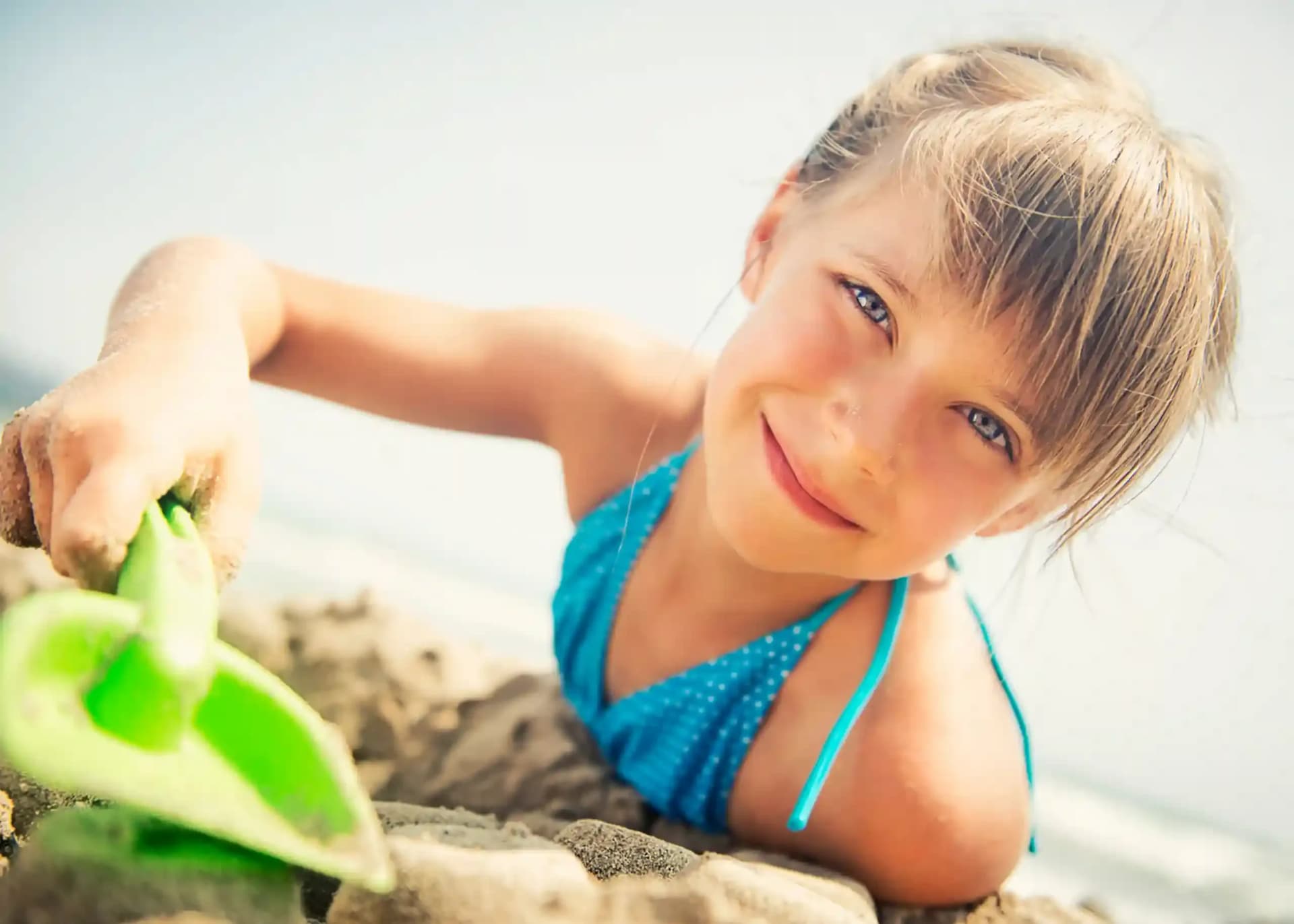 girl on beach