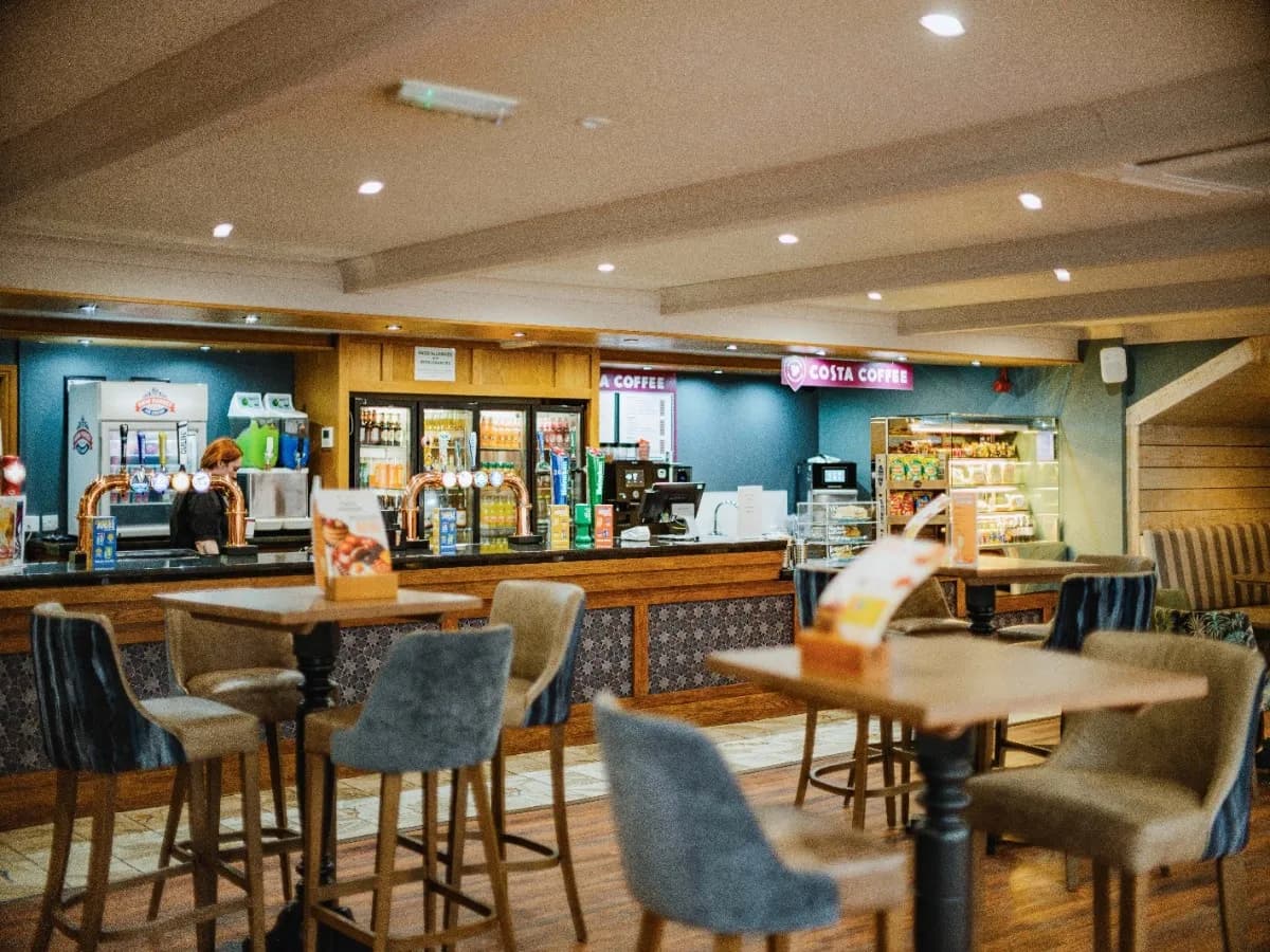 Coastfields Aqua Lounge Bar Tables View