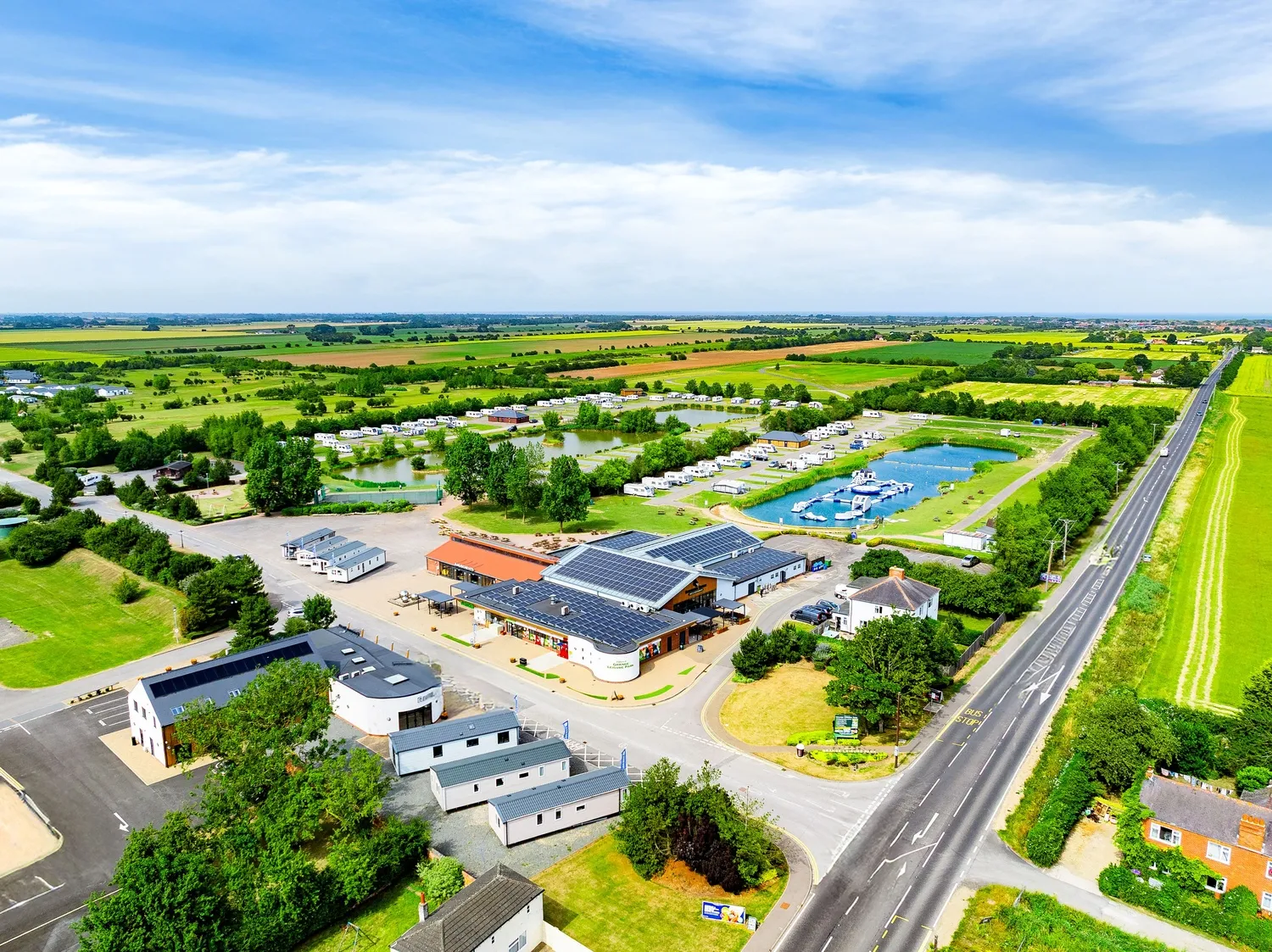 Grange park Aerial Shot Reception Distance View