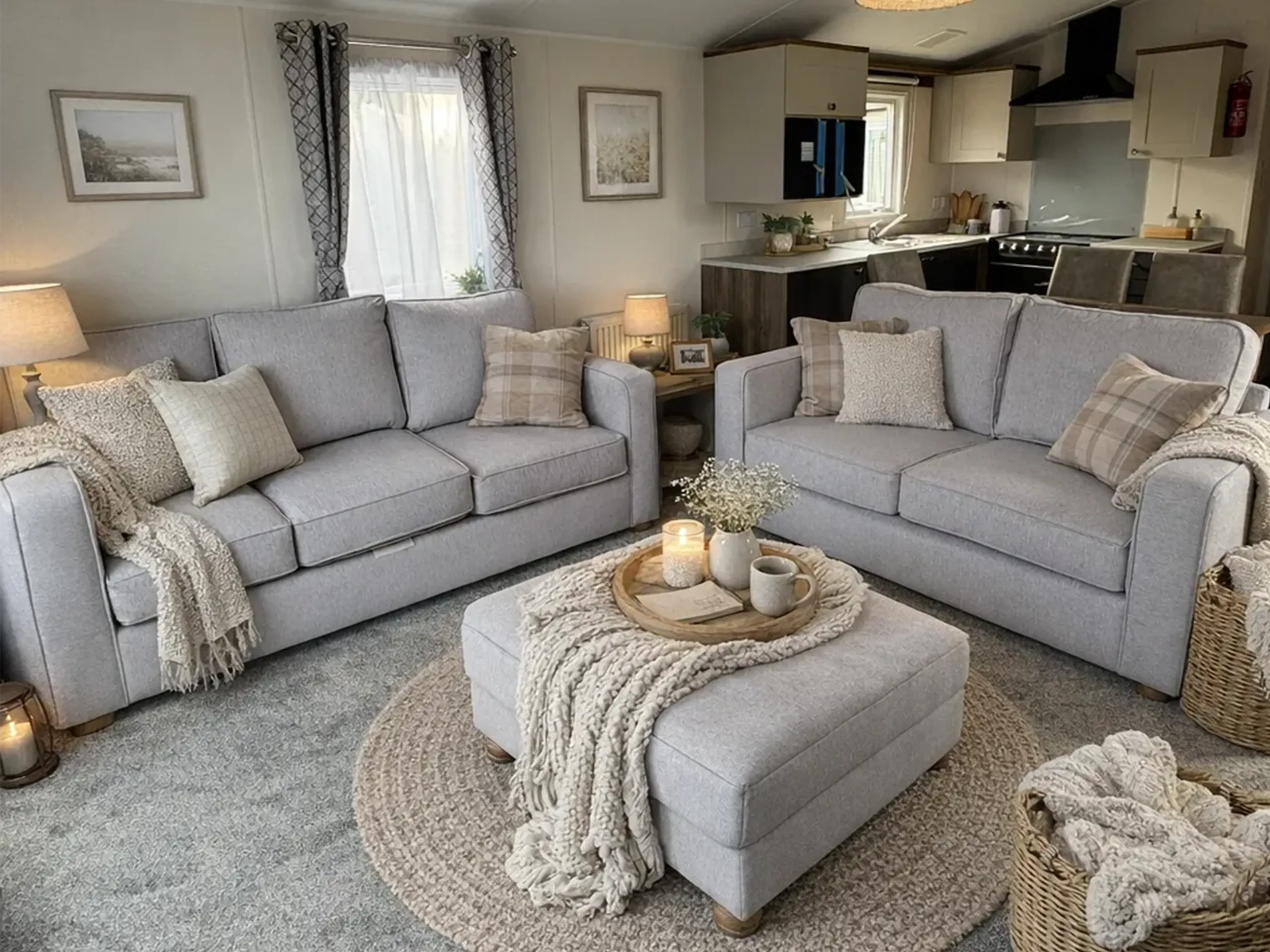 Open-plan living area in the 2026 Willerby Malton holiday home