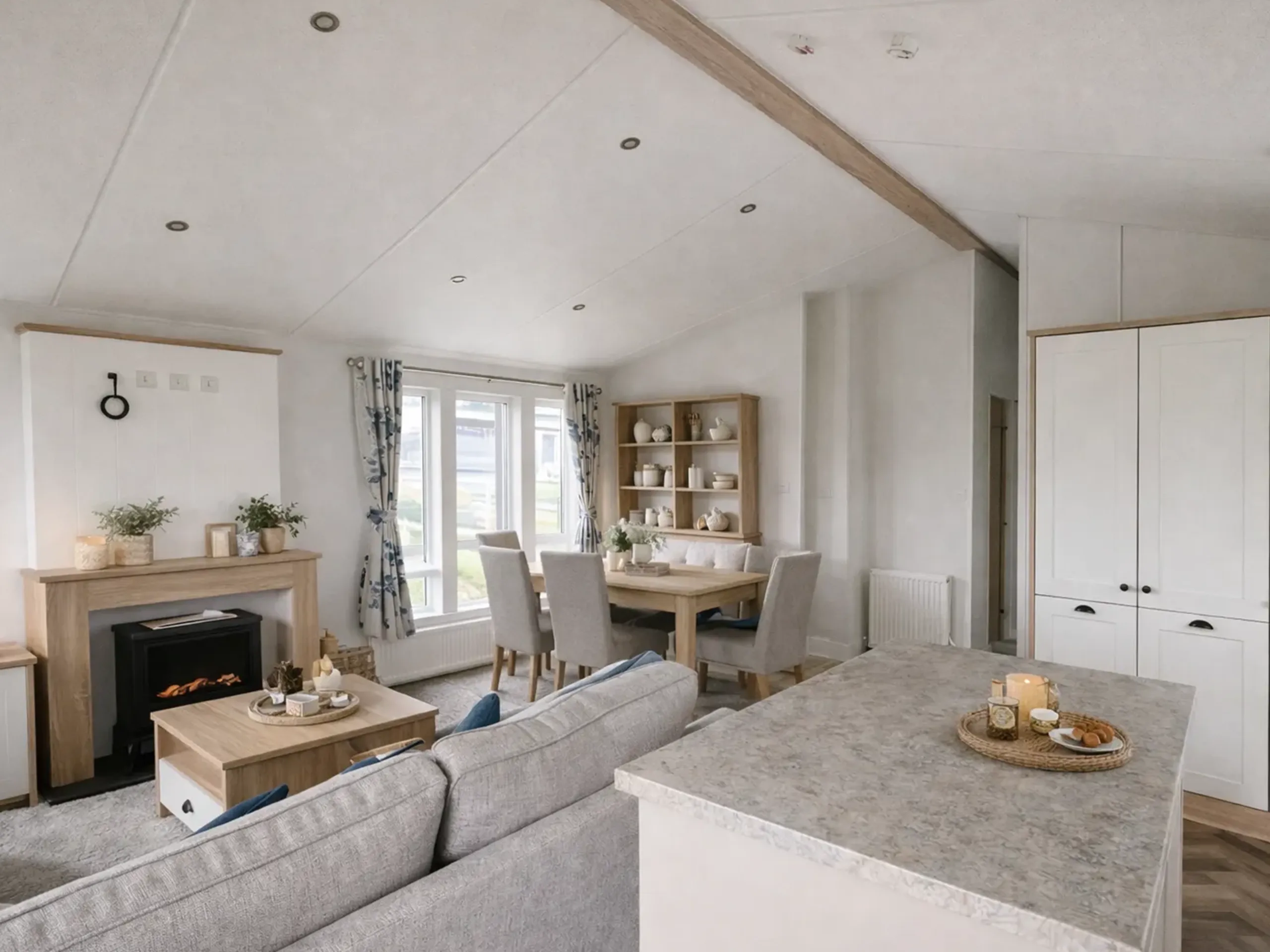 Open-plan lounge in the 2026 Willerby Pinehurst holiday home